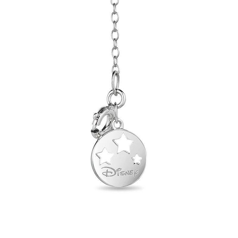 Enchanted Disney Tinker Bell 1/5 CT. T.W. Diamond Heart Pendant in Sterling Silver and 10K Gold - 19"