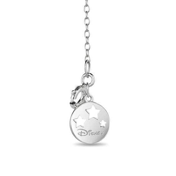 Enchanted Disney Tinker Bell Tourmaline and 1/10 CT. T.w. Diamond Pendant in Sterling Silver and 10K Gold Plate - 19"