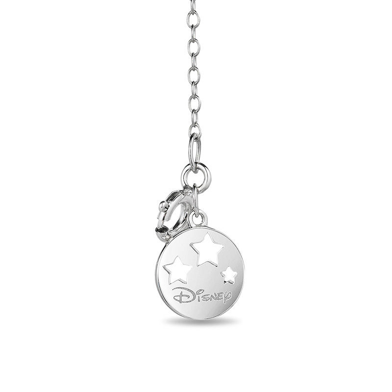 Main Image 2 of Enchanted Disney Tinker Bell Tourmaline and 1/10 CT. T.W. Diamond Pendant in Sterling Silver and 10K Gold Plate - 19"