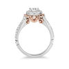 Thumbnail Image 1 of Enchanted Disney Cinderella 1 CT. T.W. Diamond Frame Collar Engagement Ring in 14K Two-Tone Gold