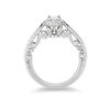 Enchanted Disney Ariel 1 CT. T.W. Oval Diamond Frame Engagement Ring in 14K White Gold