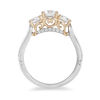 Thumbnail Image 2 of Enchanted Disney Cinderella 1-1/2 CT. T.W. Diamond Three Stone Engagement Ring in 14K Two-Tone Gold