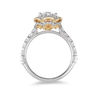 Thumbnail Image 3 of Enchanted Disney Belle 1-1/2 CT. T.W. Diamond Frame Engagement Ring in 14K Two-Tone Gold