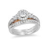 Enchanted Disney Jasmine 1 CT. T.W. Diamond Three Stone Engagement Ring ...