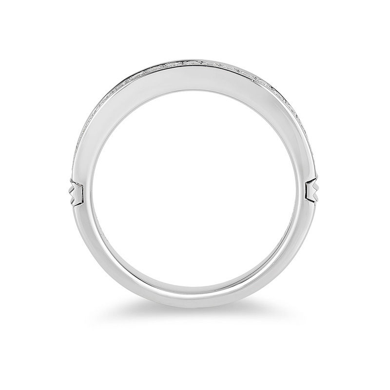 Main Image 3 of Enchanted Disney Princess 1/5 CT. T.W. Diamond Wedding Band in 14K White Gold