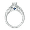 Thumbnail Image 3 of Vera Wang Love Collection 1-1/2 CT. T.W. Oval Diamond Frame Engagement Ring in 14K White Gold