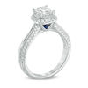 Thumbnail Image 2 of Vera Wang Love Collection 1-1/6 CT. T.W. Princess-Cut Diamond Frame Engagement Ring in 14K White Gold