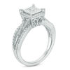 Thumbnail Image 2 of 1/2 CT. T.W. Quad Princess-Cut Diamond Frame Engagement Ring in 10K White Gold
