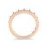 Thumbnail Image 2 of Enchanted Disney Princess 1/6 CT. T.W. Diamond Tiara Wedding Band in 14K Rose Gold