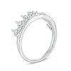 Thumbnail Image 1 of Lab-Created White Sapphire Crown Ring in Sterling Silver