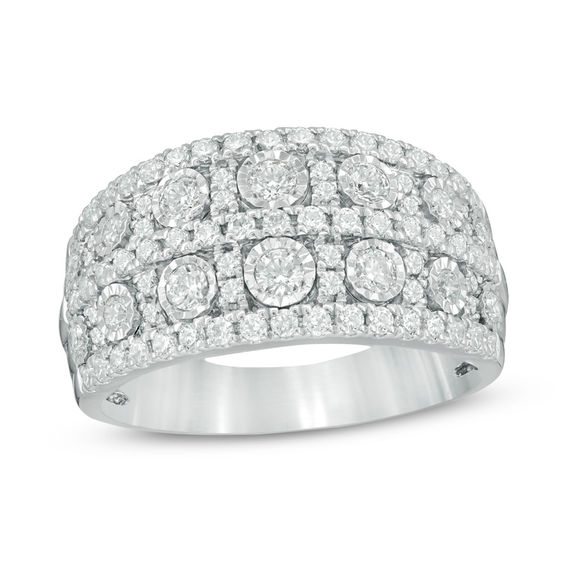 1 CT. T.w. Diamond Anniversary Band in 14K White Gold