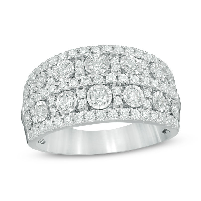 Main Image 1 of 1 CT. T.W. Diamond Anniversary Band in 14K White Gold