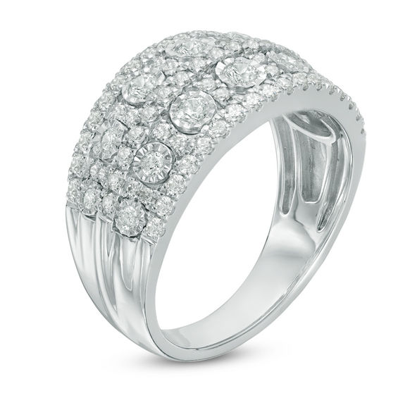 1 CT. T.w. Diamond Anniversary Band in 14K White Gold