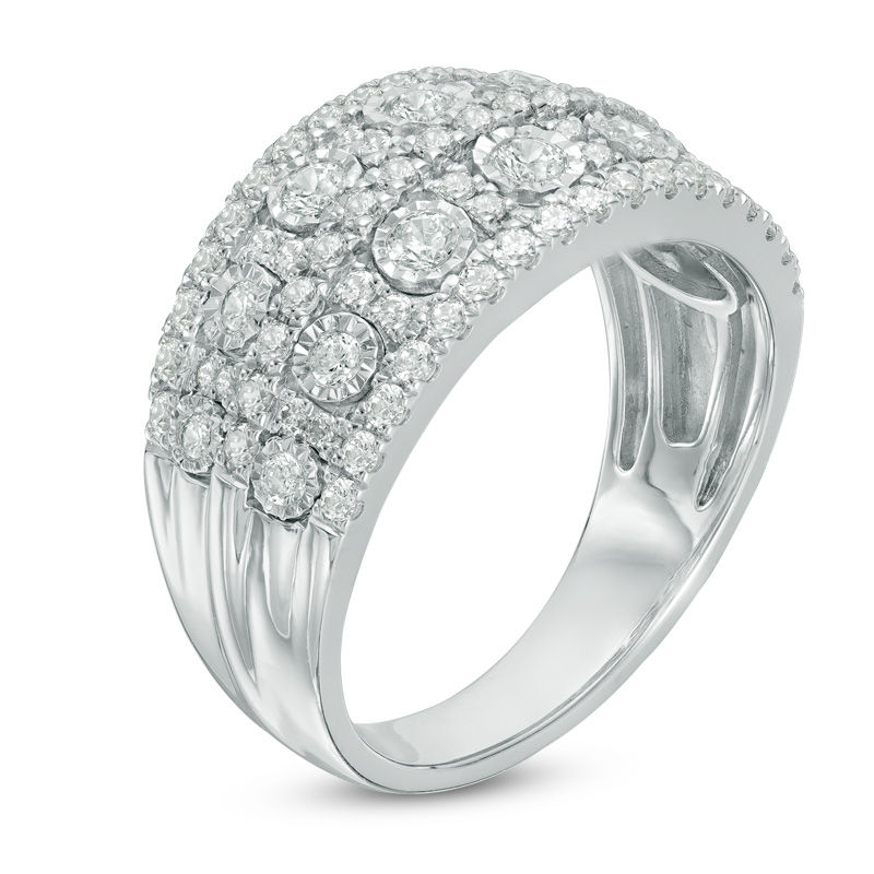 Main Image 2 of 1 CT. T.W. Diamond Anniversary Band in 14K White Gold
