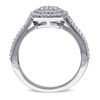 Thumbnail Image 2 of 1/2 CT. T.W. Composite Diamond Double Cushion Frame Ring in Sterling Silver