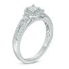 Thumbnail Image 2 of 1/2 CT. T.W. Diamond Frame and Edge Engagement Ring in 10K White Gold