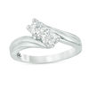 Thumbnail Image 1 of Ever Us® 5/8 CT. T.W. Two-Stone Diamond Bypass Ring in 14K White Gold