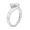 Thumbnail Image 2 of Ever Us® 5/8 CT. T.W. Two-Stone Diamond Bypass Ring in 14K White Gold