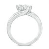 Thumbnail Image 3 of Ever Us® 5/8 CT. T.W. Two-Stone Diamond Bypass Ring in 14K White Gold