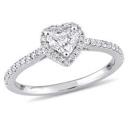 Julianna B™ 3/4 CT. T.W. Heart-Shaped Diamond Frame Engagement Ring in 14K White Gold