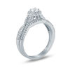 Thumbnail Image 1 of 1/2 CT. T.W. Diamond Frame Twist Bridal Set in 10K White Gold