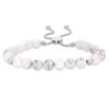 Thumbnail Image 0 of 8.0mm Howlite Bead Bolo Bracelet in Sterling Silver - 9.0"