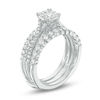 Thumbnail Image 2 of 1 CT. T.W. Diamond Cushion Frame Three Piece Bridal Set in 14K White Gold