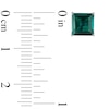 Thumbnail Image 3 of 6.0mm Princess-Cut Lab-Created Emerald Stud Earrings in 10K White Gold