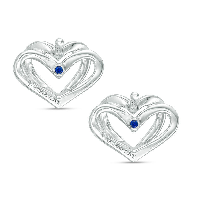 Main Image 2 of The Kindred Heart from Vera Wang Love Collection Mini Stud Earrings in Sterling Silver