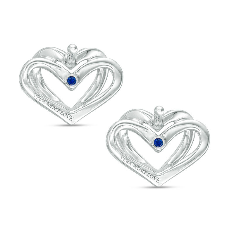 Main Image 2 of The Kindred Heart from Vera Wang Love Collection 1/10 CT. T.W. Diamond Mini Stud Earrings in Sterling Silver