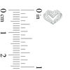Thumbnail Image 3 of The Kindred Heart from Vera Wang Love Collection 1/10 CT. T.W. Diamond Mini Stud Earrings in Sterling Silver