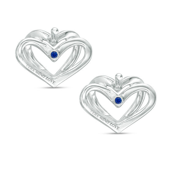 The Kindred Heart from Vera Wang Love Collection 1/6 CT. T.w. Diamond Mini Stud Earrings in Sterling Silver