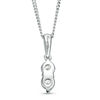 Thumbnail Image 1 of Ever Us® 1/4 CT. T.W. Two-Stone Diamond Pendant in 14K White Gold - 19"