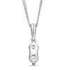 Thumbnail Image 2 of Ever Us® 1/4 CT. T.W. Two-Stone Diamond Pendant in 14K White Gold - 19"