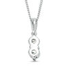 Thumbnail Image 2 of Ever Us® 1/2 CT. T.W. Two-Stone Diamond Pendant in 14K White Gold - 19"