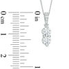 Thumbnail Image 3 of Ever Us® 1/2 CT. T.W. Two-Stone Diamond Pendant in 14K White Gold - 19"