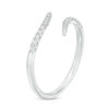 Thumbnail Image 2 of 1/5 CT. T.W. Diamond Bypass Wrap Ring in 10K White Gold