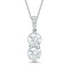 Thumbnail Image 0 of Ever Us® 1-1/2 CT. T.W. Two-Stone Diamond Pendant in 14K White Gold - 19"