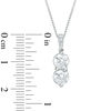 Thumbnail Image 3 of Ever Us® 1-1/2 CT. T.W. Two-Stone Diamond Pendant in 14K White Gold - 19"
