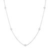 Thumbnail Image 1 of 1/3 CT. T.W. Diamond Station Necklace in 14K White Gold