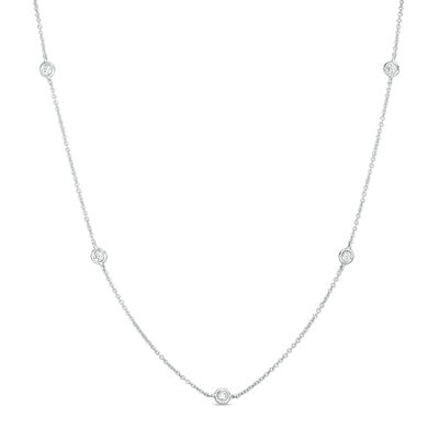 Zales diamond hotsell station necklace