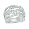 Thumbnail Image 0 of 1 CT. T.W. Diamond Multi-Row Orbit Ring in 14K White Gold