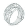 Thumbnail Image 2 of 1 CT. T.W. Diamond Multi-Row Orbit Ring in 14K White Gold