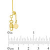 Thumbnail Image 1 of Diamond-Cut Dangle Bead Station Choker Necklace in 14K Gold - 16"