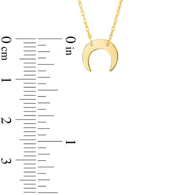 Crescent Moon Necklace in 14K Gold | Zales