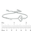 Thumbnail Image 3 of Vera Wang Love Collection 1/15 CT. T.W. Diamond Heart-Top Key Bolo Bracelet in Sterling Silver - 8.5"