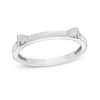 Diamond Accent Cat Ears Ring in 10K White Gold