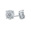 Thumbnail Image 1 of 1/4 CT. T.W. Diamond Solitaire Stud Earrings in 10K White Gold