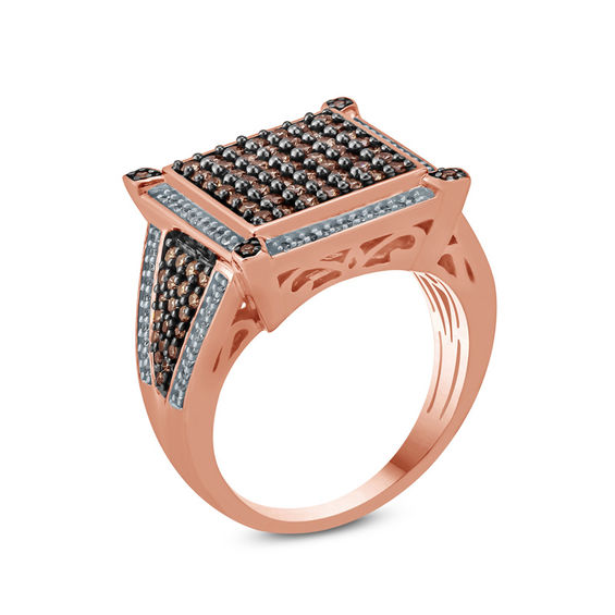 1 ct t w composite champagne and white diamond square t square in composite chart