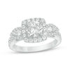 Thumbnail Image 1 of Vera Wang Love Collection 1-3/4 CT. T.W. Diamond Frame Three Stone Engagement Ring in 14K White Gold